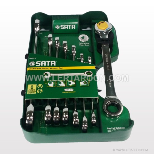 ชุดประแหวนเกียร์ข้างปากตาย SATA 8 ชิ้น ชุดประแหวนเกียร์ข้างปากตาย SATA 8 ชิ้น