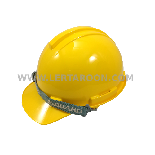หมวกนิรภัย S-GUARD 10-S-1P  รองในแบบปรับเลื่อนสีเหลือง